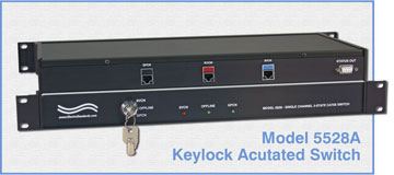 5528A Single Channel SVCN/GPCN/OFFLINE RJ45 CAT5e Switch